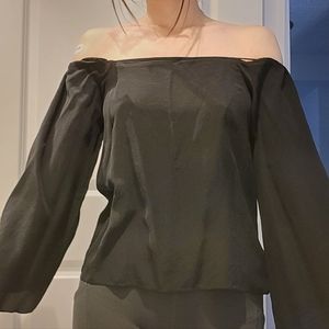 Topshop - black offshoulder top